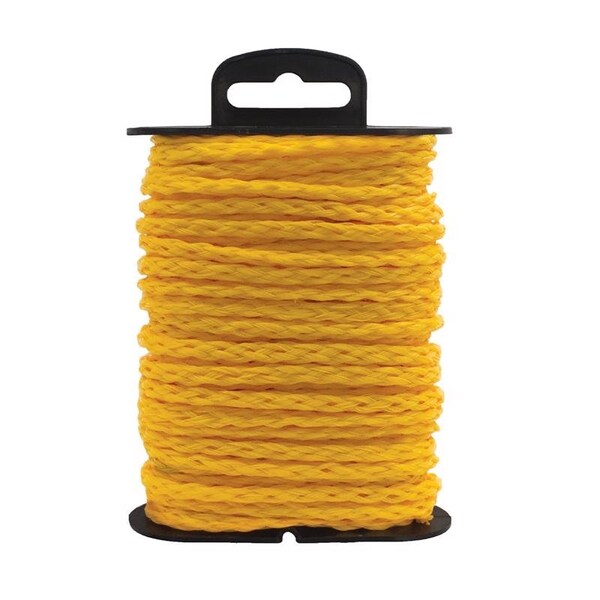 Koch Industries Koch Industries 5/32 in. D X 45 ft. L Yellow Hollow Braided Polypropylene Rope 5060511 - main